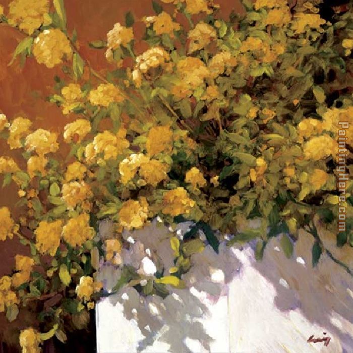 Yellow Geraniums painting - Philip Craig Yellow Geraniums art painting